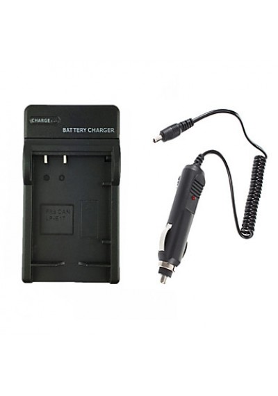 LPE17 Digital Camera Battery Charger+Car Charge Cable for Canon EOS M3 750D 760D  